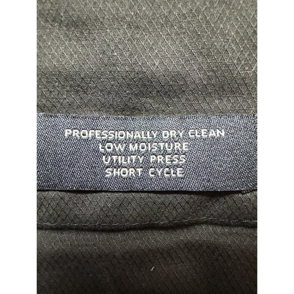 JoS. A. Banks Pants Mens 36 Reg Pinstripe Gunmetal Grey Pleats Wool Dress Work - Picture 8 of 16